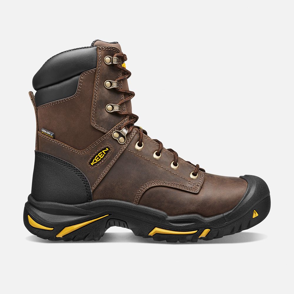 Cizme Keen Romania Barbati Maro Mt Vernon 8" (Steel Toe) 2607-PLHQF